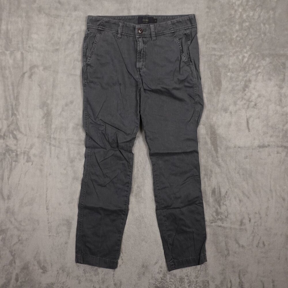 J. Crew chino pants women's 2 gray mid rise ankle